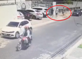 Vídeo: mulher sofre sequestro relâmpago e tem carro roubado no Centro de Teresina